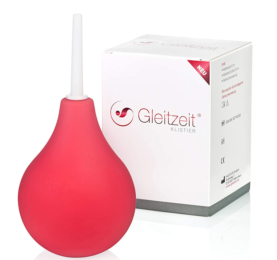 Test Gleitzeit Poire à lavement PREMIUM de Gleitzeit 224 ml Effet laxatif pour traiter la constipation